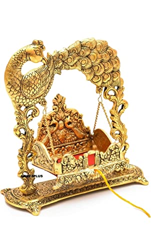 Image 6 of Labhcart Metal Laddu Gopal Jhula Palna for Laddu Gopal Ji