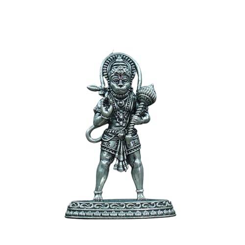 Image 1 of Default Title for the product Dista Silvers Antique Hanuman Idol Standing 40.51G