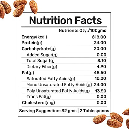 Image 5 of Zucchero 100% Almond Butter, Crunchy, 400g
