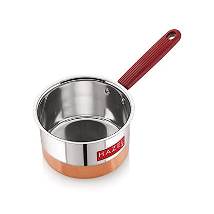 Image 2 of 1.1 Litres for the product HAZEL Stainless Steel Flat Patila Sauce Pan