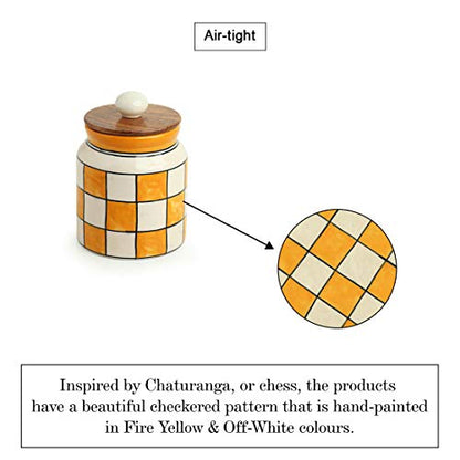 Image 4 of ExclusiveLane Mughal Drum Multipurpose Storage Ceramic Jar 410 ML