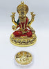 Image 1 of Default Title for the product Gold Art India Round Base Laxmi Gold Plated Idol 3.5" Inch