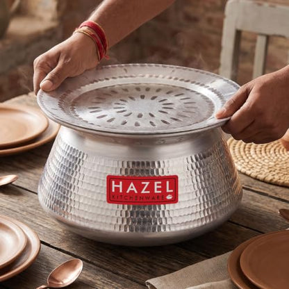 Image 1 of 10 Litres for the product HAZEL Aluminium Biryani Handi with Lid