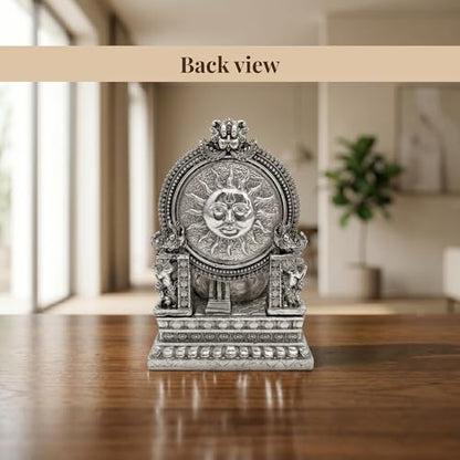 Image 3 of Dev Aastha Ganesha Silver Plated Ganesh Idol
