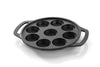 Image 1 of Default Title for the product RADHE MART Cast Iron 9 Cavity Appam Patra Pan
