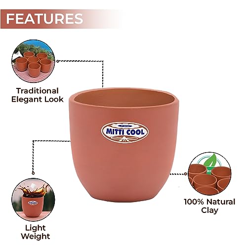 Image 5 of Mitti Cool Clay Cherry Cup Set 100 ml - Terracotta Kullad Tea Cups for Chai & Coffee