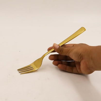 Image 2 of Putrika Spillbox Traditional Stainless Steel PVD Coated Fork 14cm