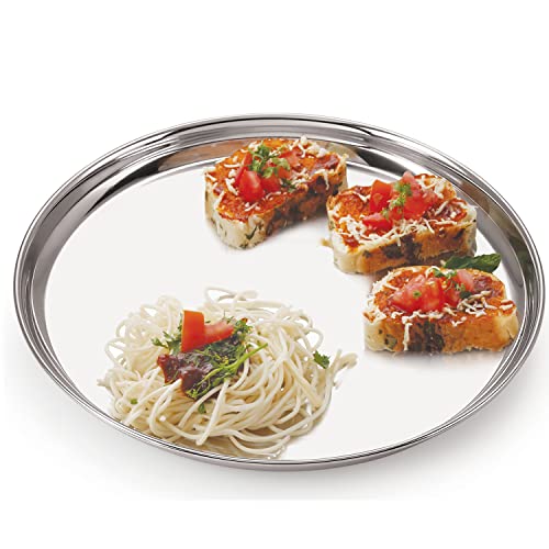 Image 3 of neelam Stainless Steel Buffet Plate 32.5 cm