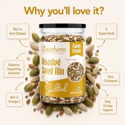 Image 6 of Zucchero Roasted & Salted Seed Mix - 6 in 1 Super Crunchy Mix (400g)