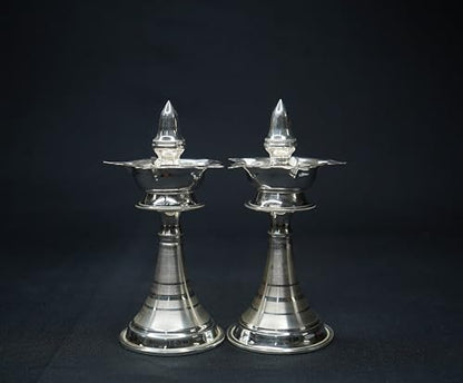 Image 1 of Default Title for the product Dista Silvers Silver Pair of Deepalu 105 Grams