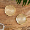 Image 1 of Default Title for the product ExclusiveLane Mandala Design Hand-Etched Pure Brass Coasters (Set of 2)