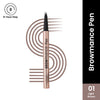 Image 1 of 1 gm / Pack of 1 for the product Swiss Beauty Browmance Pen Fills In Sparse Hair For 8-Hour Stay - 1 Light Brown