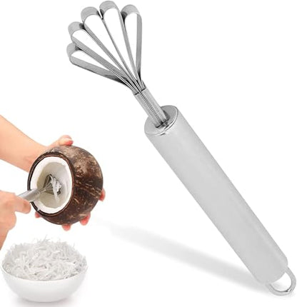 Image 1 of Default Title for the product SHREESHANN Stainless Steel Multipurpose Creative New Scraper Digger Grater Slicer Portable Kitchen Knife Tool for Coconut Peeling Removing Scales from Fish (Pack of 1)