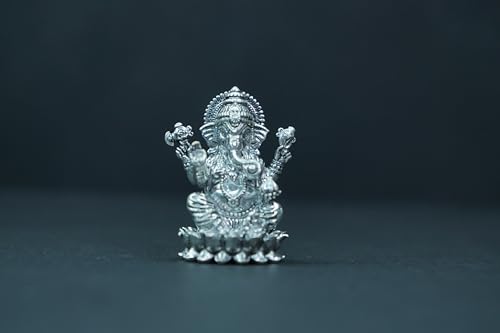Image 2 of Dista Silvers Antique Lotus Ganesh 43.75g