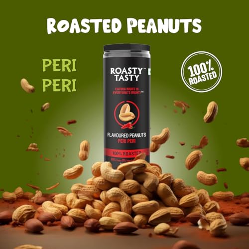 Image 5 of Roasty Tasty Peri Peri Flavour Roasted Peanuts Pack Of 2 (150G Each)