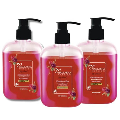 Image 1 of Pack of 1 for the product Naulakha Naturals Combo pack of Handwash 250 g (Pack of 3) (Himalyan Rose)