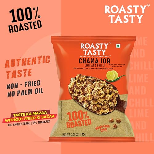 Image 5 of Roasty Tasty Roasted Chana Jor Lime & Chilli 400g (Pack of 2)