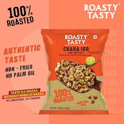 Image 5 of Roasty Tasty Roasted Chana Jor Lime & Chilli 400g (Pack of 2)