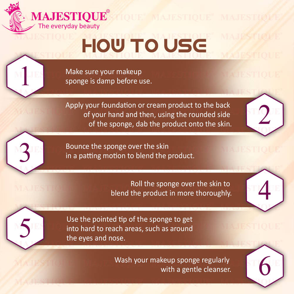 Image 3 of Majestique Make Up Blender Sponge