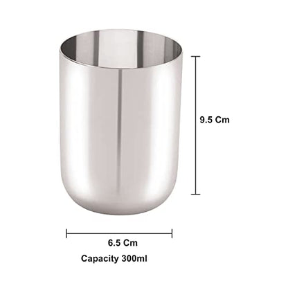 Image 5 of neelam Stainless Steel 7 22G PRM Royal Glass, 300 ml, Silver