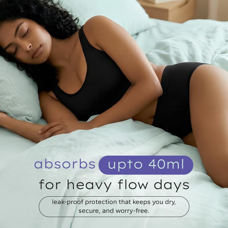 Image 4 of AZAH Reusable Period Panty for Women Heavy Flow