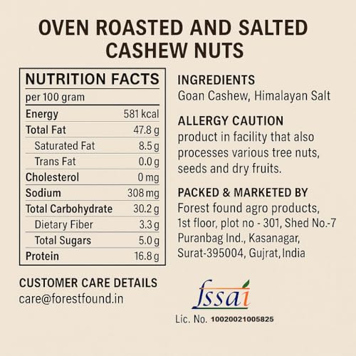Image 4 of Forest Found Premium Roasted Cashews 750g