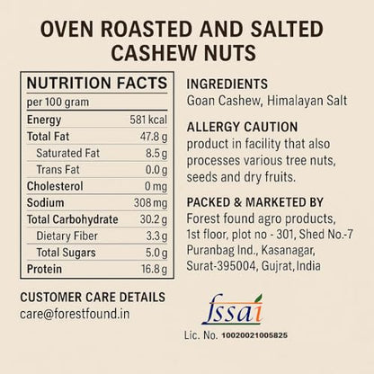 Image 4 of Forest Found Premium Roasted Cashews 750g