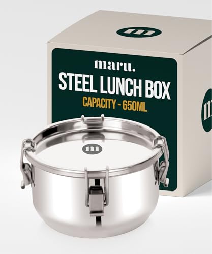Image 4 of 650ml for the product MARU Steel Leakproof Tiffin/Lunch Box
