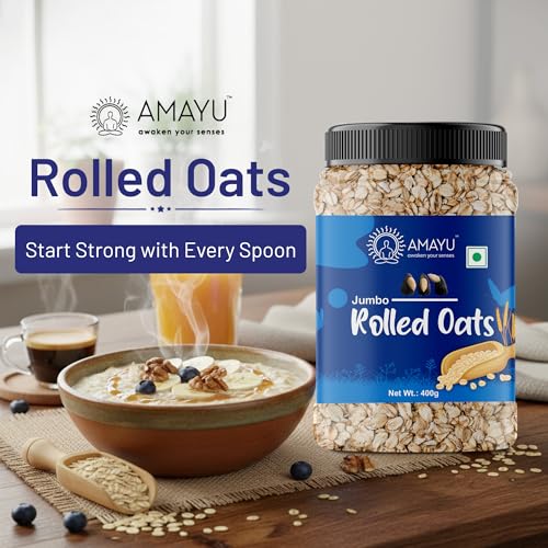 Image 4 of AMAYU Rolled Oats 250GM Whole Grain Oats