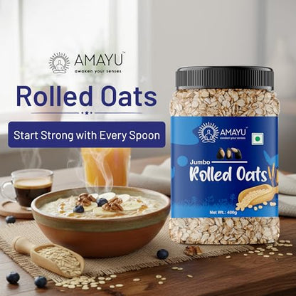 Image 4 of AMAYU Rolled Oats 250GM Whole Grain Oats