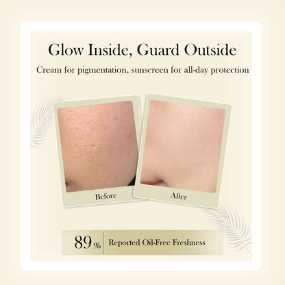 Image 10 of CareVeda Glutathione Skin Care Set of 2 | Face Cream & Sunscreen for Bright, Even-Toned Skin | Anti-Pigmentation & Glow Boost | For Men & Women