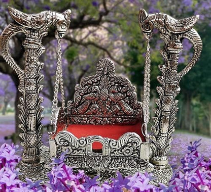 Image 1 of Default Title for the product Partish Jhula for Laddu Gopal Size 0 Number-Metal Swing for Kanha Ji