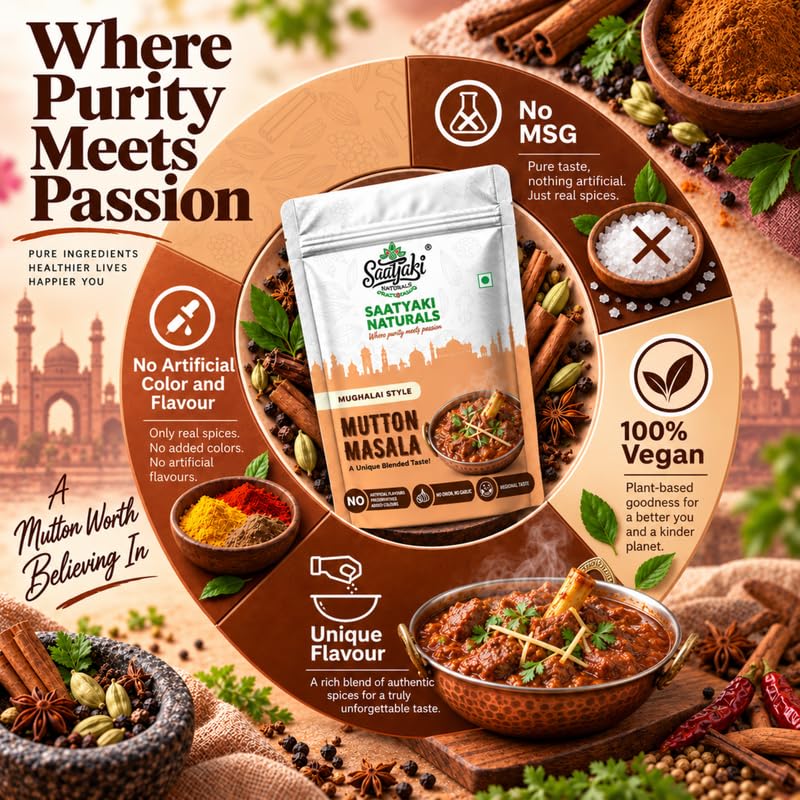 Image 9 of SAATYAKI NATURALS Mughlai Mutton Masala
