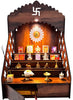 Image 1 of Default Title for the product STEPn'SPACE Wooden Temple with 3 Steps & LED Size XXL- W48 x D38 x H70 cm