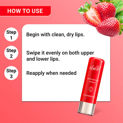 Image 6 of Iba Moisture Rich Lip Balm - Strawberry