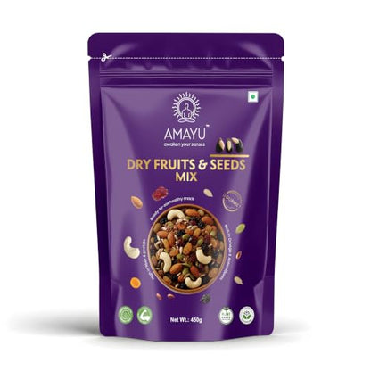 Image 2 of 450gm for the product AMAYU Premium Mixed Dry Fruits Superfood Trail Mix 900gm