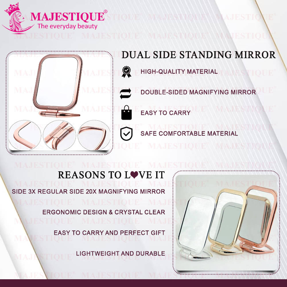 Image 3 of Majestique Table Top Double Side Makeup Mirror