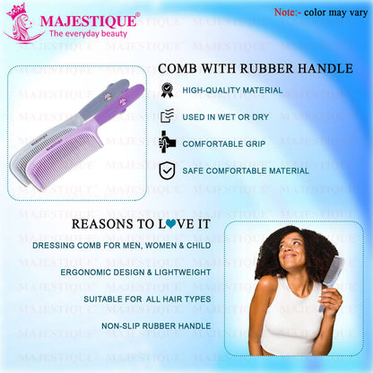 Image 4 of Majestique Medium Tooth Handle Comb