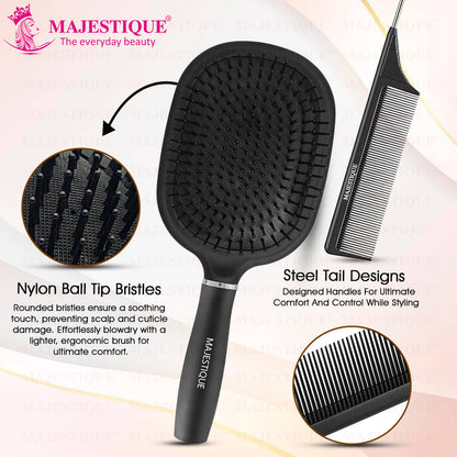 Image 4 of Majestique Jumbo Paddle Brush & Tail Comb