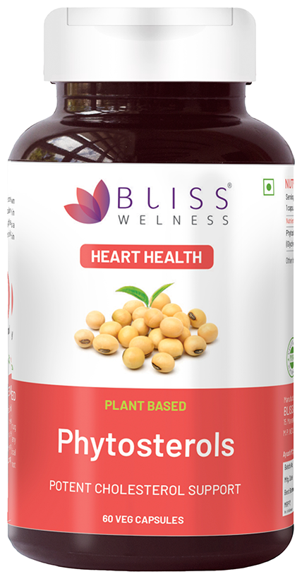 Image 1 of 60 veg caps for the product Bliss Welness Heart Health Phytosterols High Potency Lipid Support Veg Capsule