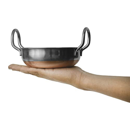 Image 3 of Spillbox Pre-Seasoned Stainless Steel Induction Bottom Kadai Set 3