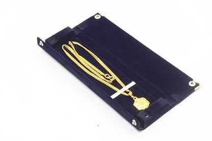 Image 2 of atorakushon Long Velvet Jewelry Chain Necklace Gift Box Set Bracelet Storage Case Pack of 2