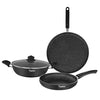 Image 1 of Default Title for the product Prestige Omega Deluxe Granite Aluminium 3 Pcs Cookware Set