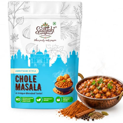 Image 3 of 200 g (Pack of 1) for the product SAATYAKI NATURALS Amritsari Chole Masala