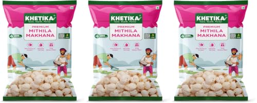 Image 9 of 250 g (Pack of 3) for the product Khetika Premium Mithila Makhana