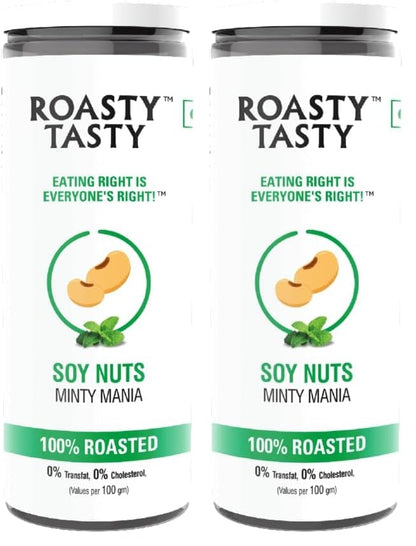 Image 1 of Default Title for the product Roasty Tasty Roasted SOY Nuts Snacks Minty Mania Flavor 150g