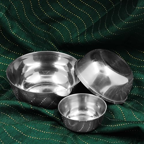 Image 3 of Spillbox Stainless Steel Dessert Bowl Set 3 Pieces