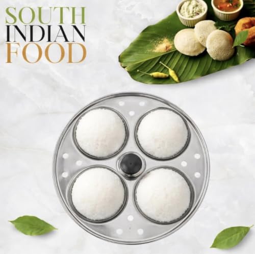 Image 5 of Stainless Steel 4 Plate Idli Stand Maker, Makes 16 Idlis