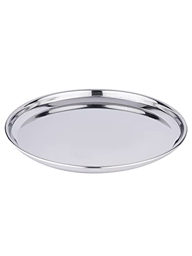 Image 5 of neelam Stainless Steel Buffet Plate Set of 12 17.5 cm