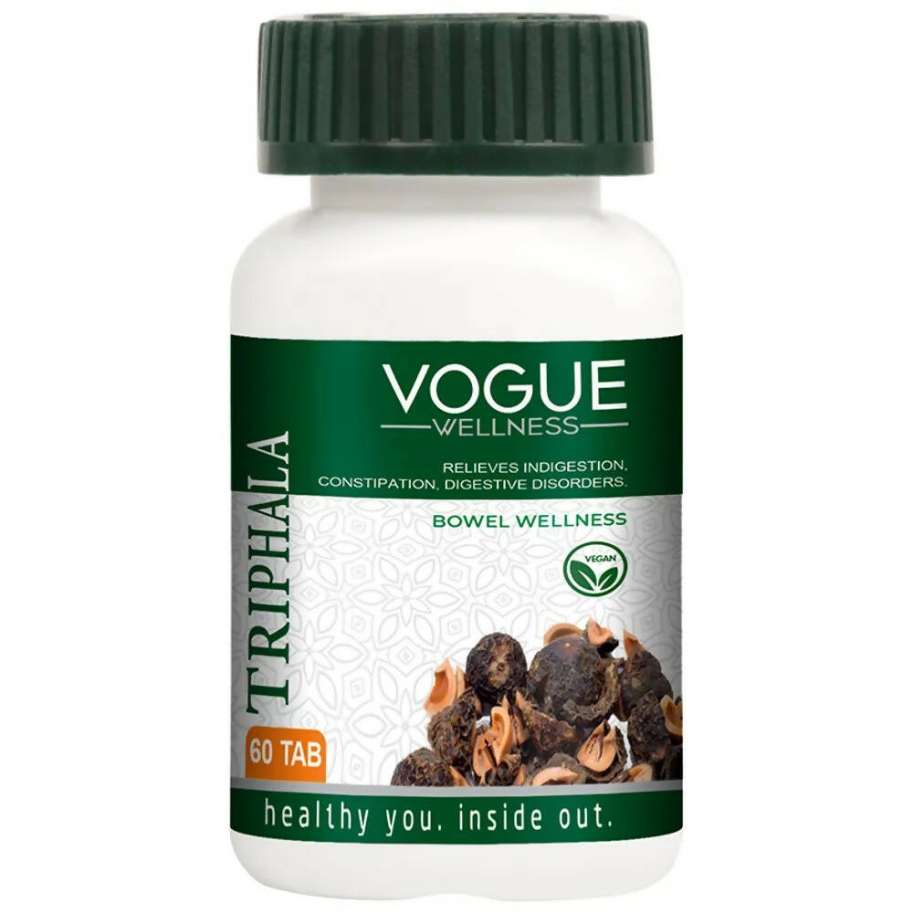 Image 1 of 60 tabs for the product Vogue Wellness Triphala Tablets
